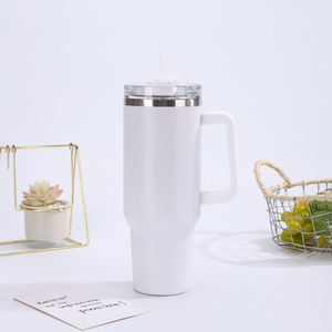 40oz Car H1.0 <b>Handle</b> <b>Travel</b> Tumbler Vacuum <b>Mug</b> Lid Straw Non-Slip Base OEM ODM Custom Color - Product Image 2