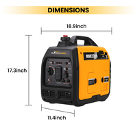 Générateur d'énergie portable à essence MaXpeedingrods 2300W 2.3KW, léger pour le camping-car, le camping, prise EU US