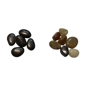 حجرية حجرية سوداء 1-3 سم للبيع بالجملة في الصين للحدائق، بلاط حمام سباحة مُزين بحجر غير منتظم اللون من الحجر الأسود