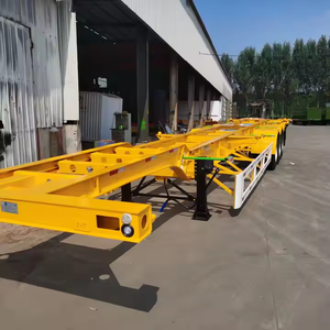 Chasis de Acero Amarillo para Semirremolque, Estructura de Remolque de Contenedor Extensible de 20-40 Pies - Product Image 2