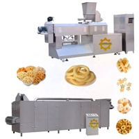 Extrudeuse alimentaire pour snacks 150 kg/h, machines à faire des snacks de maïs soufflé, machine à faire des boules de fromage soufflées, ligne de production de chips de riz 65