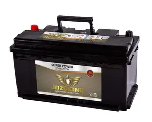 Capacità di 190 di avviamento per auto 60Ah con batteria Standard 12V con alimentazione sigillata in acido batteria per auto coreana per auto