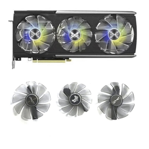 3 VENTILADORES 95MM 85MM FD10015M12D Enfriador GPU para <span class=keywords><strong>Sapphire</strong></span> <span class=keywords><strong>RX</strong></span> <span class=keywords><strong>5700</strong></span> <span class=keywords><strong>XT</strong></span> 8GB <span class=keywords><strong>NITRO</strong></span> + Ventilador de refrigeración de tarjeta gráfica de edición especial - Product Image 1