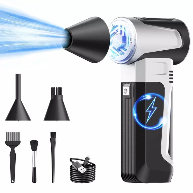 16000RPM Mini Turbo Jet Fan Brushless Motor Handheld Violent Turbo Fan Wind Speed 52M/S Electric Blower Snow Removal Air Dryer