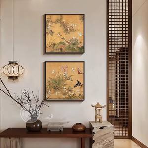 Song's esthetische bedrukte bloemvogel schilderij milieuvriendelijke canvas woonkamer decoratieve bank achtergrond muur hangend nieuw - Product Image 4