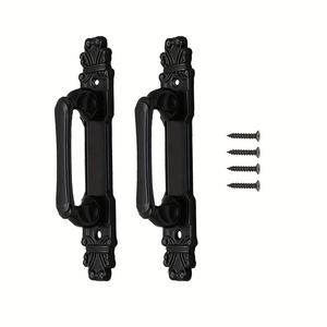 Poignée de porte coulissante noire mate de 6,5 pouces <span class=keywords><strong>en</strong></span> alliage de zinc robuste <span class=keywords><strong>pour</strong></span> <span class=keywords><strong>portail</strong></span> <span class=keywords><strong>coulissant</strong></span>, abri, garage, clôture, placard, salle de pause, quincaillerie - Product Image 3