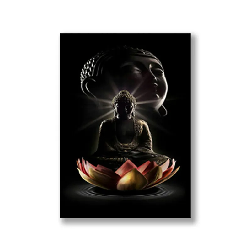 Canvas Paintings Buddhism Posters Wall Decor God Buddha Wall Art Canvas Prints Buddha Canvas Art Pictures Home Decor