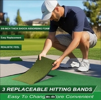 3-en-1 Golf Trois Tapis Simulateur Remplaçable Tapis de Frappeur Qualité Pelouse Pratique Intérieur Extérieur Entraînement Swing Mat