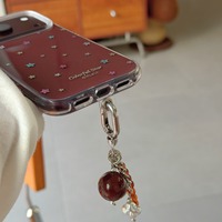 Coque arrière pour iPhone 18 Pro Max 2026 avec étoiles colorées en diamant sur fond brun