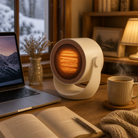 Petit radiateur de bureau, ventilateur électrique, 220V, certifié, mini radiateur d'appoint, chauffage personnel portable pour chambre à coucher, bureau, hiver