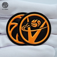 Logo de club de football écologique en flocage 3D personnalisé patchs étiquettes de vêtements en TPU avec impression par transfert de chaleur et forme personnalisée