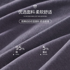 Nuevos Calzoncillos para Hombre, de Algodón Puro de Cuatro Esquinas, Algodón Elástico 40S, Cómodos, Talla Grande, Calzoncillos de Fondo Plano para Hombre - Product Image 5