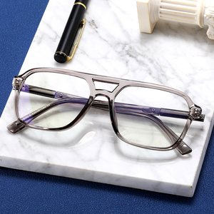 MS 97773 Gafas ópticas TR90 para hombres Modelo Anti-Blue Light UV400 Lentes Marco de aleación de colores Imprimir Uso de prescripción Hombres Mujeres - Product Image 1