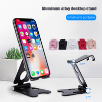 Soporte Plegable Ajustable en Altura para Teléfono Móvil y Tableta, Mini Soporte de Escritorio para Teléfono Celular con Doble Soporte y Logotipo Personalizado