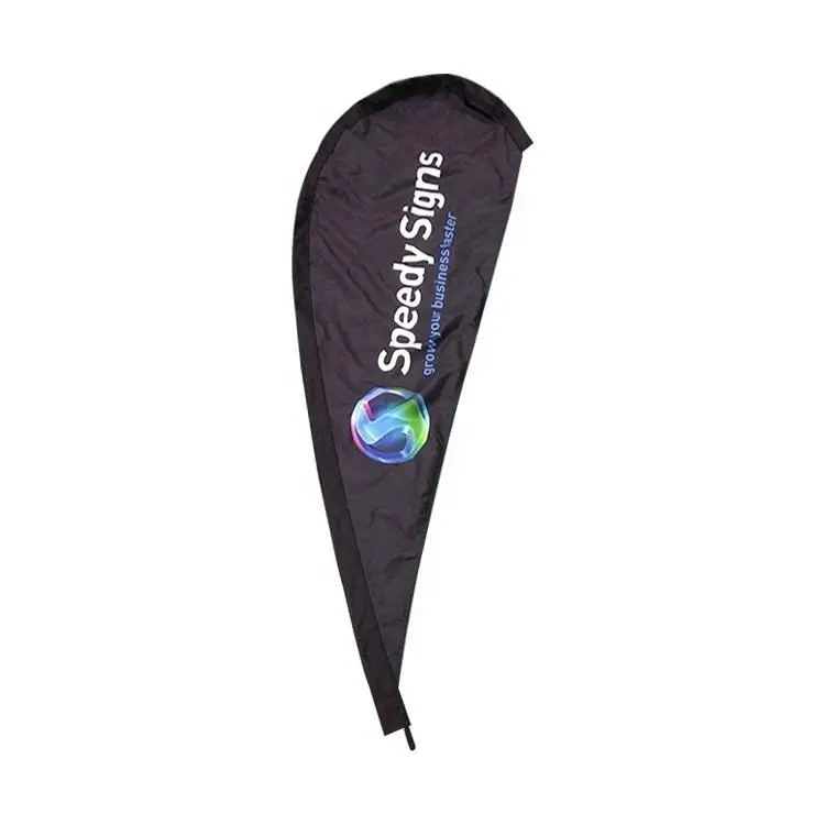 Double Side Custom Promotional Outdoor Printed Promotional Beach Teardrop Banner Print Knife Flag Tent Tablecloth Beach Flag