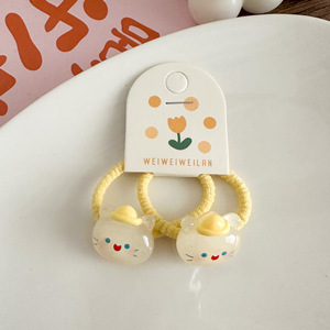 Élastiques à cheveux en forme d'animaux de dessin animé, mignons, doux et élastiques, accessoires pour cheveux pour filles et enfants - Product Image 4