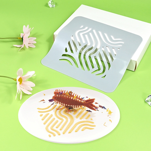 Fondant Silicone Mold 3D Chocolate Bar Mold Cake Decoration Wave Pattern Plating Stencil - Product Image 5