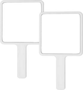 Miroir à main carré mignon avec poignée, vente en gros, pas cher, personnalisable - Product Image 1