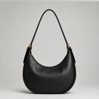 Sac à bandoulière Hobo en cuir PU personnalisé pour femme, sacs à main croissant avec sangle réglable, grande capacité, imperméable, usage quotidien, vente en gros