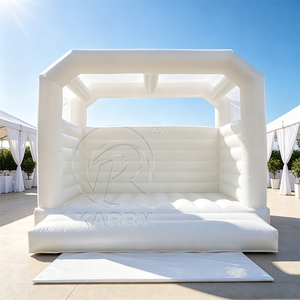 Château gonflable élégant tout blanc avec toit ouvert pour réceptions <span class=keywords><strong>de</strong></span> mariage, fêtes <span class=keywords><strong>de</strong></span> luxe et locations d'événements - Product Image 1