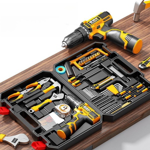 Ensemble d'outils de perçage sans fil, kit de réparation de matériel domestique, perceuse électrique rechargeable, boîte à outils manuelle - Product Image 3