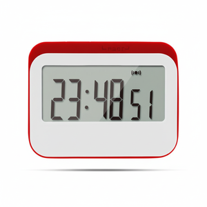 Minuteur de cuisine numérique intelligent, écran LCD tactile, plastique carré, fonctionnement facile, compte à rebours, horloge décorative de table - Product Image 1