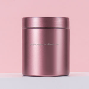 Pot cosmétique en plastique givré rose personnalisé avec couvercles pour soins de la peau Pots de crème écologique à large bouche de 200ml pour <span class=keywords><strong>cosmétiques</strong></span> - Product Image 2