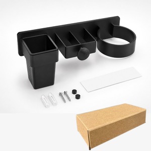 Soporte de pared para secador de pelo sin perforaciones, estante de almacenamiento para secador de pelo, plancha de pelo y tabla de planchar eléctrica para baño - Product Image 3