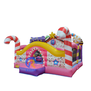 Candy Play Land Inflatable Bounce House & <b>Slide</b> 5x5.5m 7-Passenger 3-Year Warranty Kids Party - Product Image 1