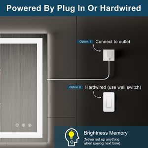 Espejo de Vanidad Inteligente con Retroiluminación LED, sin Marco, con Diseño Art <span class=keywords><strong>Deco</strong></span> para Baño, Forma de Píldora Horizontal y Vertical - Product Image 3