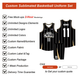 Seragam Basket Sublimasi Custom Printing Nama Tim Desain Fashion Seragam Basket Custom Grosir - Product Image 3