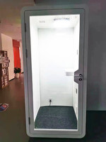 Cabina insonorizada a prueba de ruido, reducción de ruido, cabina privada para teléfono, caja de aislamiento, cabina de grabación insonorizada