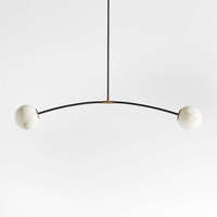 Lustre suspendu en marbre et laiton LED YH Nordic pour chambre à coucher, salon, escalier, couloir, intérieur, îlot de cuisine, albâtre
