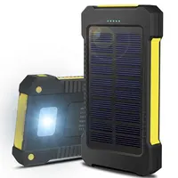 Portable Solar Power Bank, Dual USB Power Bank