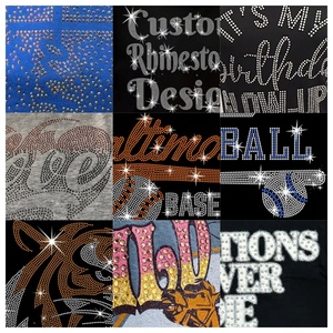 Camiseta Bling con Logotipo Personalizado de Última Moda para Adultos, Nuevo Diseño, Camiseta de Calle con Pedrería, Fabricante de Camisetas para Hombre - Product Image 2