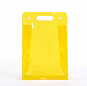 2024 xu hướng mới trong suốt <span class=keywords><strong>PVC</strong></span> rõ ràng túi dễ thương đầy màu sắc Neon màu hồng du lịch rửa mỹ phẩm trang điểm Pouch với nút và xử lý - Product Image 3