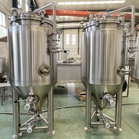 Fermenteur à bière industriel en acier inoxydable SUS304, unité conique 100L 500L 1000L 5000L pour équipement de brassage commercial