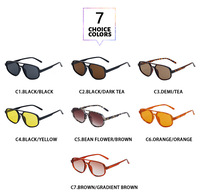 Lunettes de soleil de mode irrégulières en gros, double pont, colorées, à prix abordable, pour femmes et hommes, protection UV400