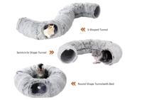 Vente en gros Lit pour chat Donut pliable en velours pliable écologique amovible lavable solide motif chat endormi