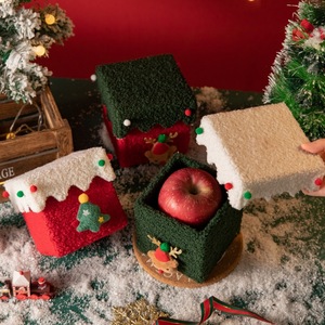 Scatola Regalo Natalizia Quadrata Fai-da-Te Artigianale per la <span class=keywords><strong>Vigilia</strong></span> <span class=keywords><strong>di</strong></span> <span class=keywords><strong>Natale</strong></span>, Confezione Rinforzata <span class=keywords><strong>di</strong></span> Alta Qualità 13.5x13.5x12.5cm DK200 Cina - Product Image 4