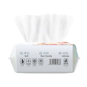 Dry Wipe 100% Cotton Tissues Disposable Face Towel Taking Care of Baby Skin Biodegradable Nonwoven Face Towels