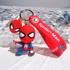 Chất lượng cao 8 phim hoạt hình tuyệt vời <span class=keywords><strong>Spiderman</strong></span> <span class=keywords><strong>Keychain</strong></span> phim hoạt hình búp bê anh hùng <span class=keywords><strong>Keychain</strong></span> <span class=keywords><strong>3D</strong></span> <span class=keywords><strong>PVC</strong></span> Silicone Mặt dây chuyền xe mặt dây chuyền bán buôn - Product Image 3