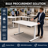 Table de bureau ergonomique réglable en hauteur pour le gaming et le travail, fabriquée en Chine