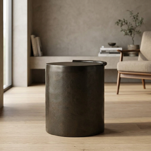 Mesa Consola Minimalista de Metal con Base de Pedestal, Mueble Moderno para Sala de Estar, Diseño Estable, Stock Limitado - Product Image 5