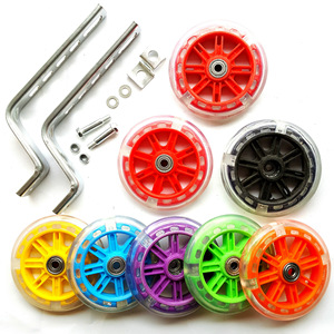 Ruedas de entrenamiento con rodamientos de bolas, poliuretano suave, coloridas, piezas auxiliares de equilibrio para bicicletas infantiles - Product Image 2