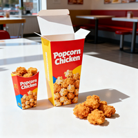 Cajas Personalizadas para Pollo Frito, Diseño Impreso, Cajas Pequeñas para Llevar, Gran Capacidad, Empaques para Pollo Frito