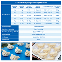 Machine automatique de fabrication de raviolis/samosas et d'empanadas, entièrement servo-assistée, GQ-3-SJ, 250 pièces/min, équipement de formage pour usine d'aliments surgelés
