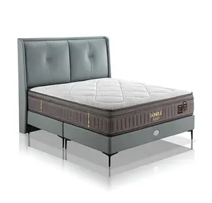 도매 가격 중국 수면 잘 나무 침실 침대 세트 OEM/ODM 허용 - Product Image 1