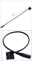 Câble adaptateur DC 5.5x2.1mm femelle vers ventilateur 4 broches, cordon d'alimentation DC vers ventilateur PC 4 broches 30cm 50cm pour refroidissement de châssis, CPU, routeur