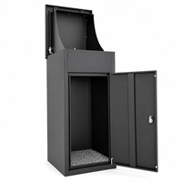 Boîte à colis autonome en métal verrouillable pour extérieur, armoire de livraison de colis étanche, boîte aux lettres résidentielle, supporte le logo personnalisé